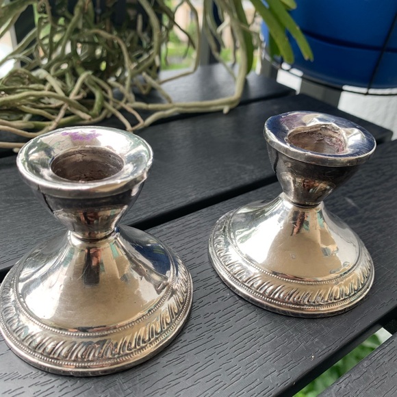 Duchin Creation Sterling weighted candlestick holders - Picture 3 of 4